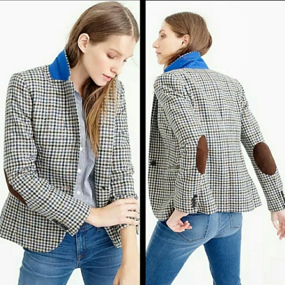 Elbow Patch Moon Tweed Blazer 